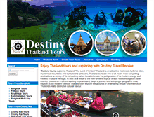 Tablet Screenshot of destinythailand.com